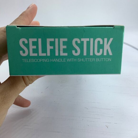 GEMS+ Selfie Stick Telescoping Handle Shutter Button Turquoise Blue Green NEW - Picture 6 of 6